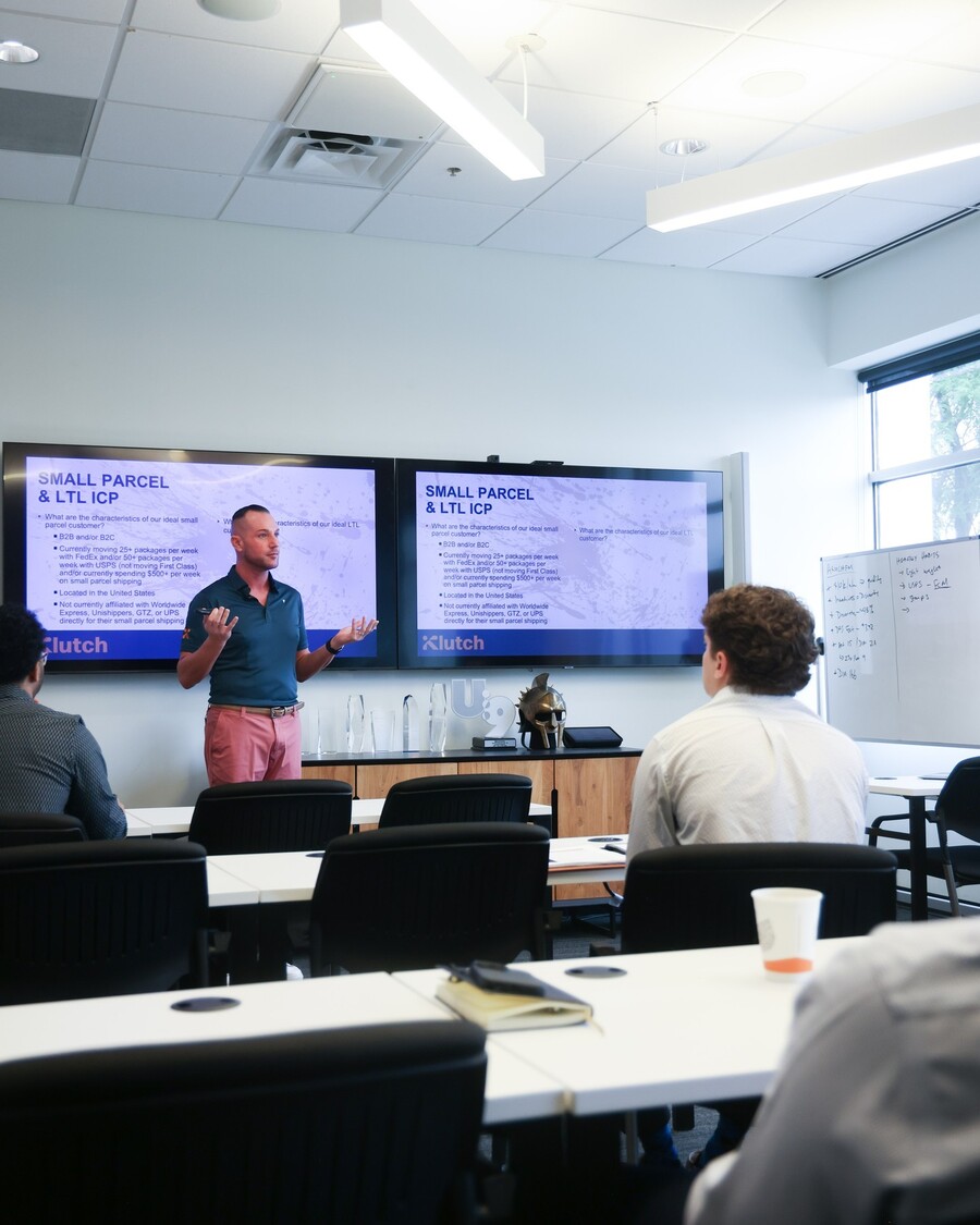 Sales training session