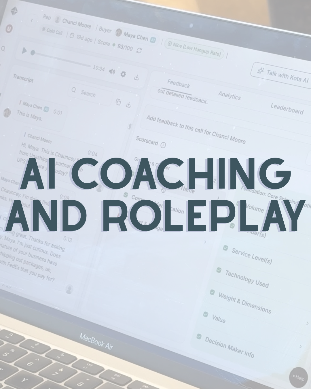 AI COACHING AND ROLEPLAY