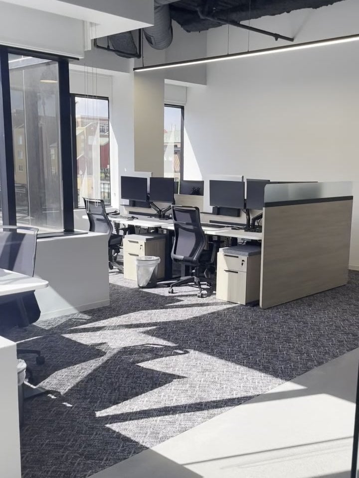 Open-floor workspace at the Klutch MFM Tempe office
